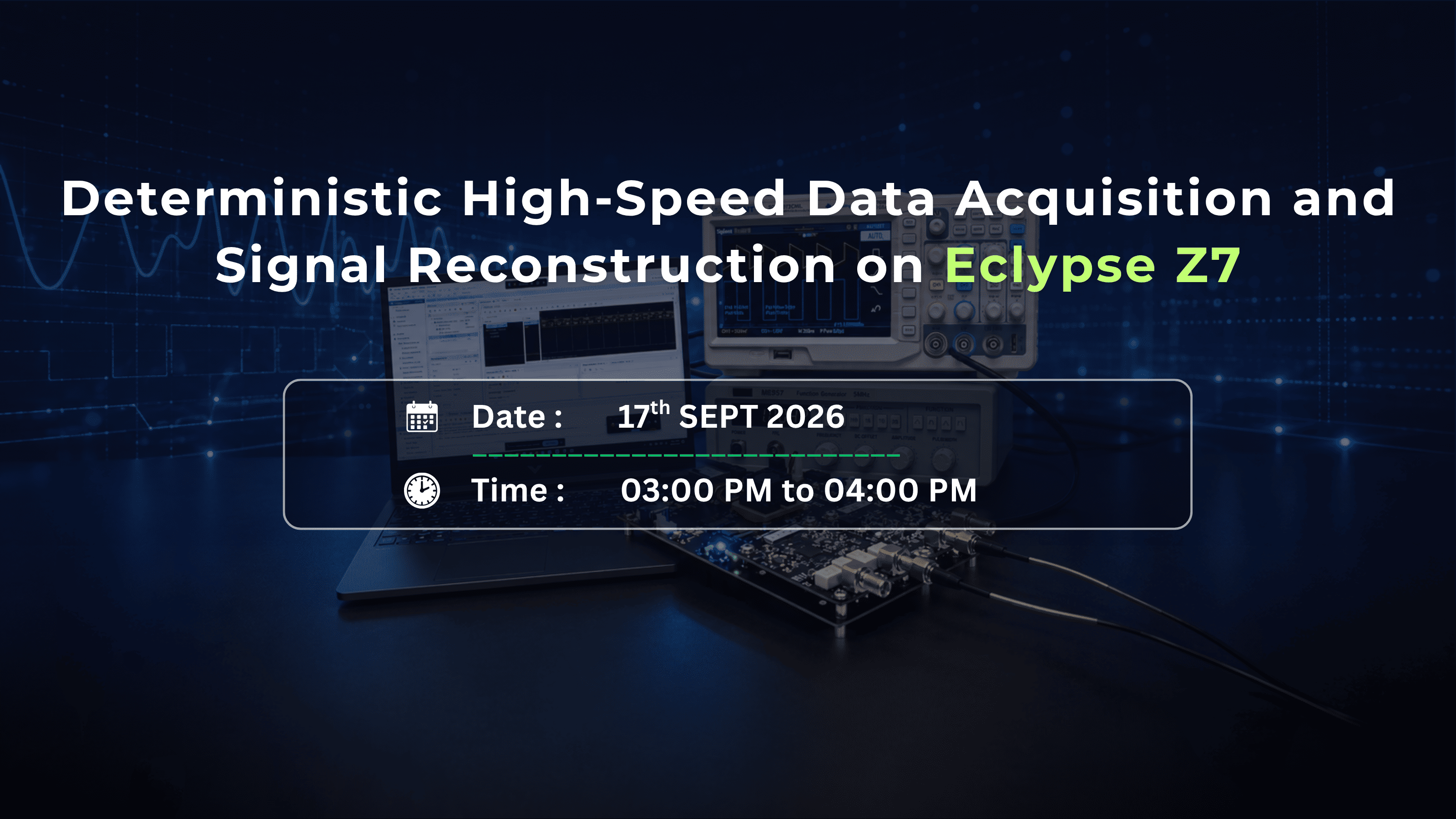Deterministic High-Speed Data Acquisition and Signal Reconstruction on Eclypse Z7