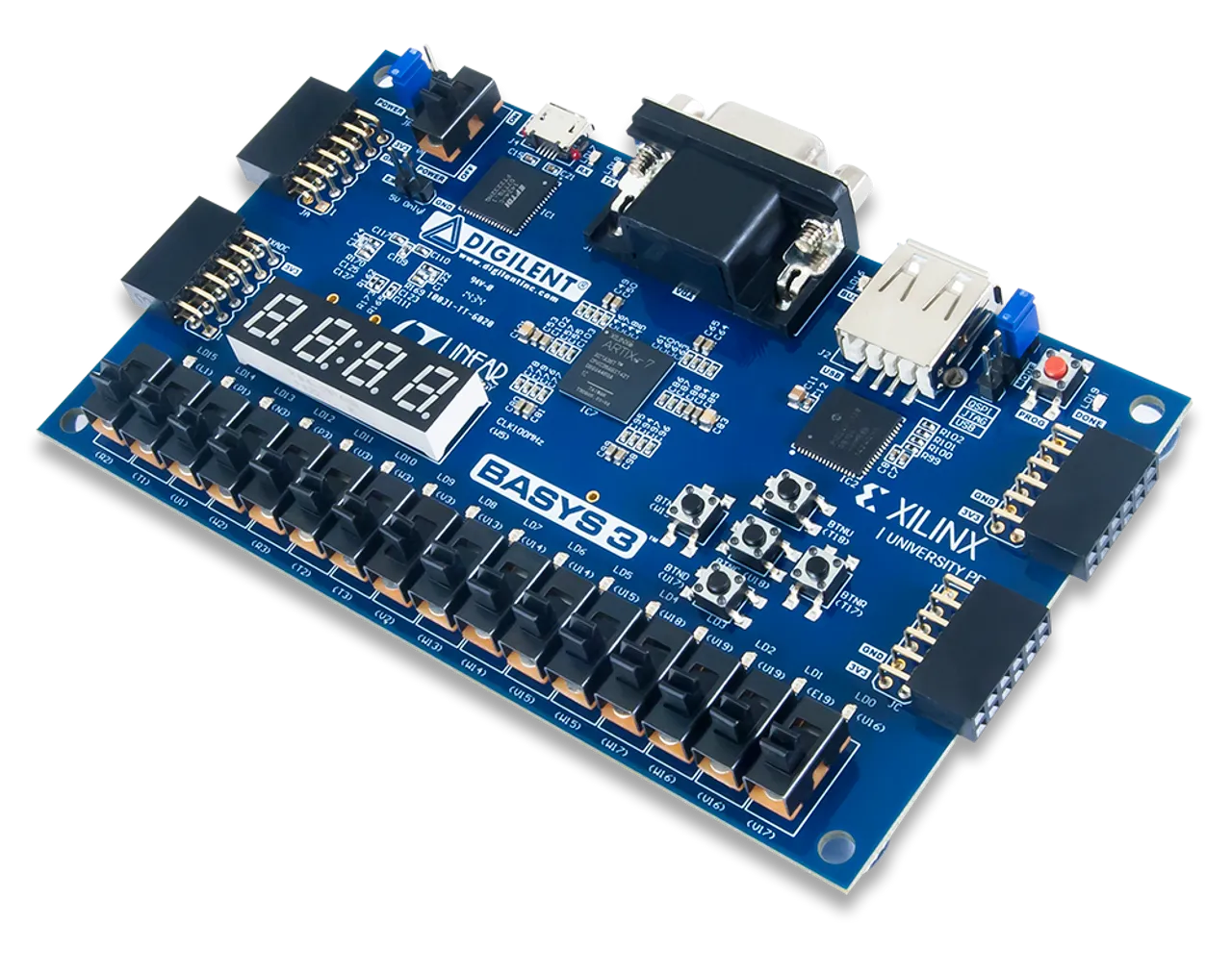 Basys 3 AMD Artix™ 7 FPGA Trainer Board